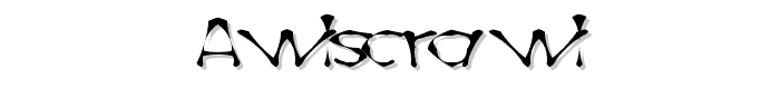 AwlScrawl font