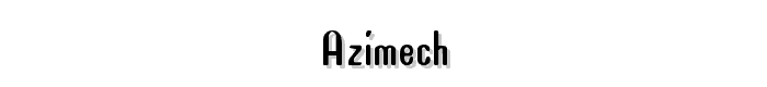 Azimech font