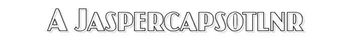 a_JasperCapsOtlNr font