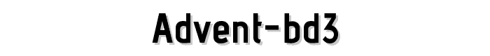 advent-Bd3 font