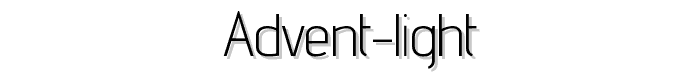 advent%20Light font