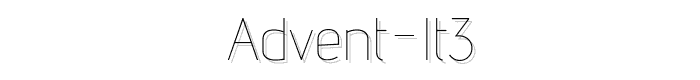 advent-Lt3 font