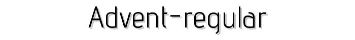 advent-Regular font