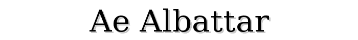ae_AlBattar font