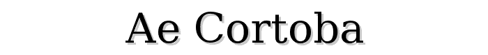 ae_Cortoba font