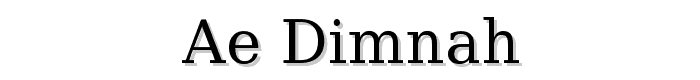 ae_Dimnah font
