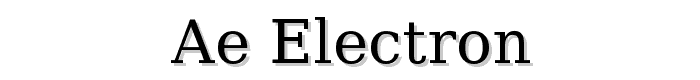 ae_Electron font