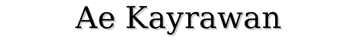 ae_Kayrawan font