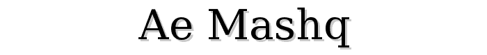 ae_Mashq font