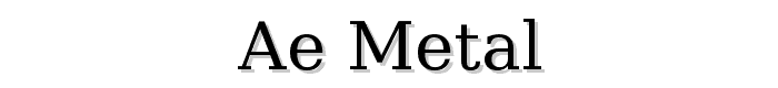 ae_Metal font