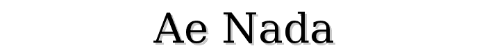 ae_Nada font