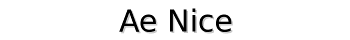 ae_Nice font