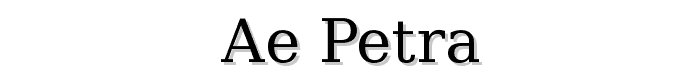 ae_Petra font