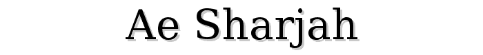 ae_Sharjah font