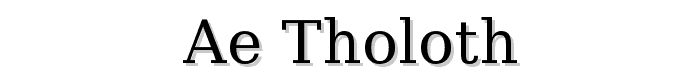 ae_Tholoth font