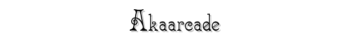 akaArcade font