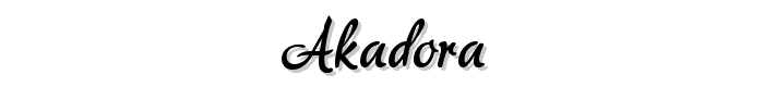 akaDora font