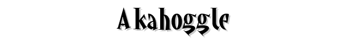 akaHoggle font