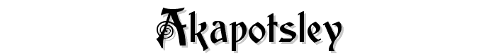 akaPotsley font