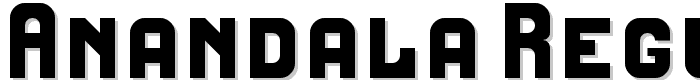 anandala Regular font