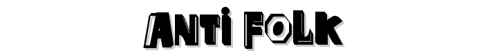 anti%20folk font