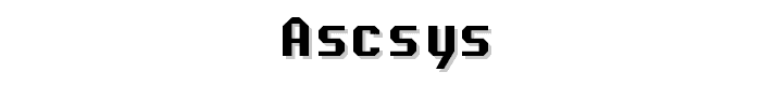 ascsys font