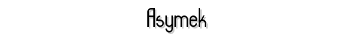 asymek font