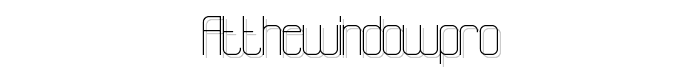 atthewindowPRO font