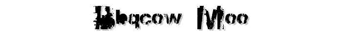 BBQcow moo font