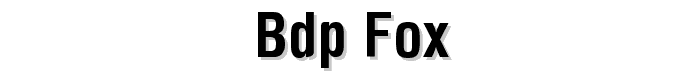 BDP%20FOX font