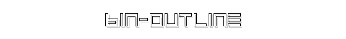 BIN%20Outline font