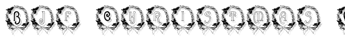 BJF%20Christmas%20Wreath font