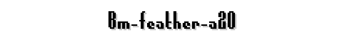 BM%20feather%20A20 font
