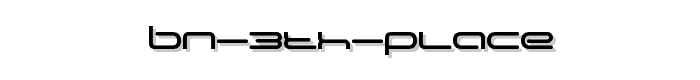 BN%203th%20Place font