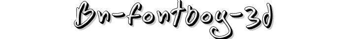 BN FontBoy 3D font