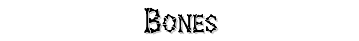 BONES font