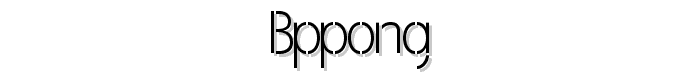 BPpong font