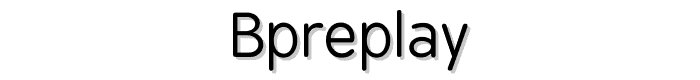 BPreplay font