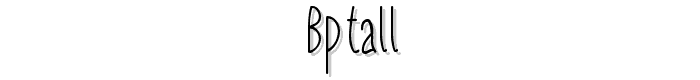 BPtall font