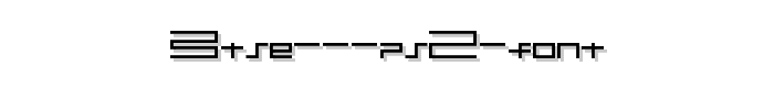 BTSE  PS2 FONT font