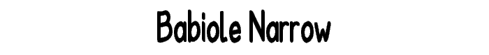 Babiole%20Narrow font