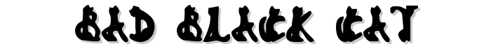 Bad%20Black%20Cat font