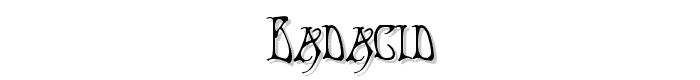 BadAcid™ font