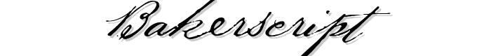 BakerScript font