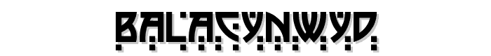 BalaCynwyd font