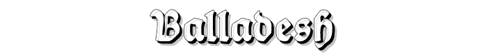 BalladeShadow font