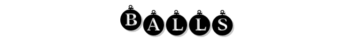 Balls font