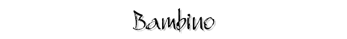 Bambino font