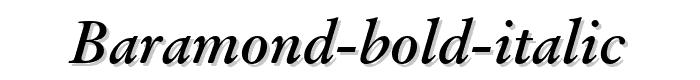 Baramond%20Bold%20Italic font