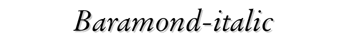 Baramond%20Italic font